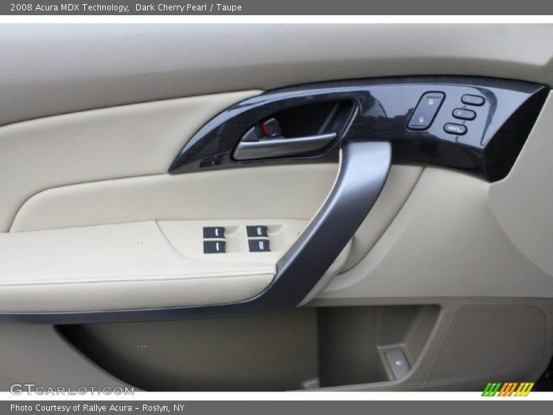 Dark Cherry Pearl / Taupe 2008 Acura MDX Technology