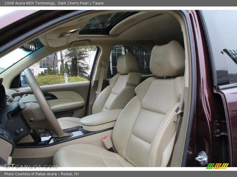 Dark Cherry Pearl / Taupe 2008 Acura MDX Technology