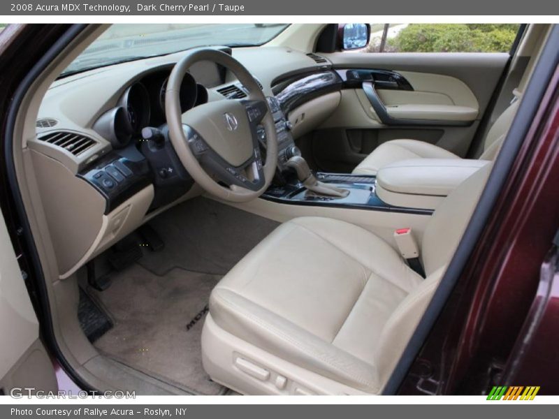 Dark Cherry Pearl / Taupe 2008 Acura MDX Technology