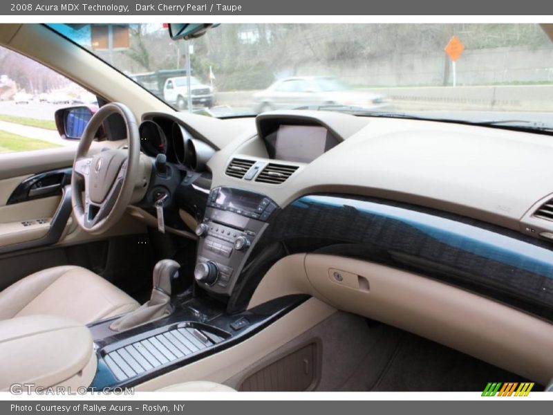 Dark Cherry Pearl / Taupe 2008 Acura MDX Technology