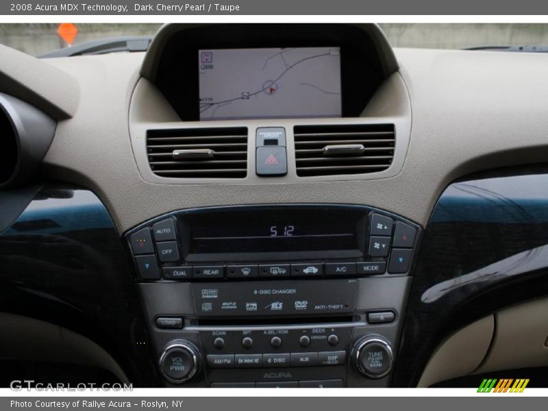 Dark Cherry Pearl / Taupe 2008 Acura MDX Technology