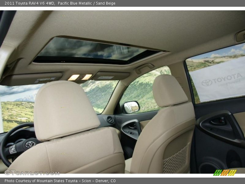 Pacific Blue Metallic / Sand Beige 2011 Toyota RAV4 V6 4WD