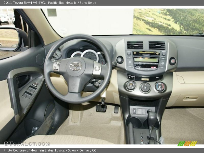Pacific Blue Metallic / Sand Beige 2011 Toyota RAV4 V6 4WD