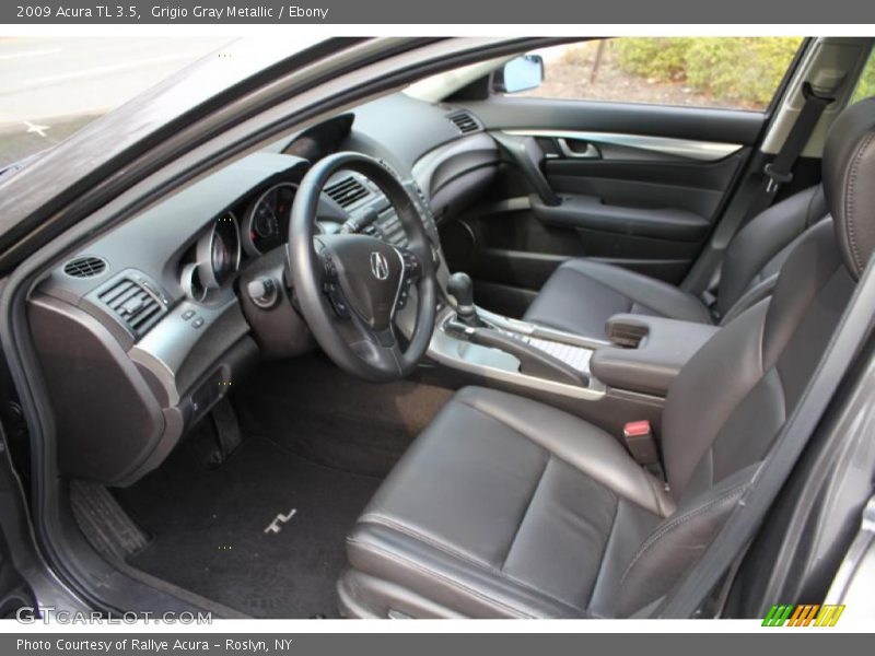 Grigio Gray Metallic / Ebony 2009 Acura TL 3.5