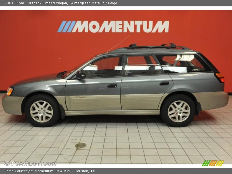 Wintergreen Metallic / Beige 2001 Subaru Outback Limited Wagon