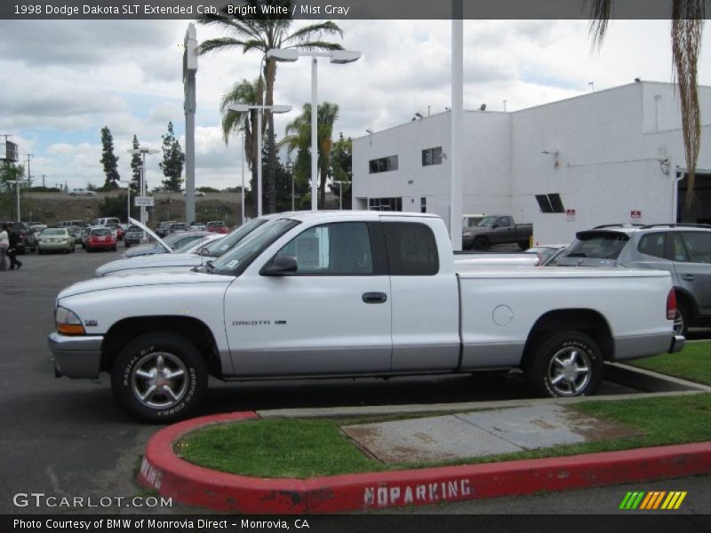 Bright White / Mist Gray 1998 Dodge Dakota SLT Extended Cab