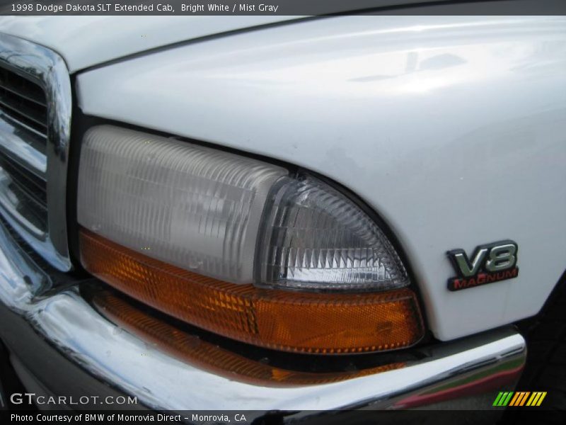 Bright White / Mist Gray 1998 Dodge Dakota SLT Extended Cab