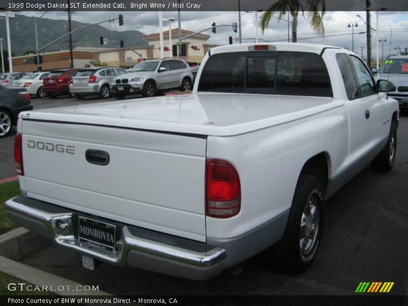Bright White / Mist Gray 1998 Dodge Dakota SLT Extended Cab
