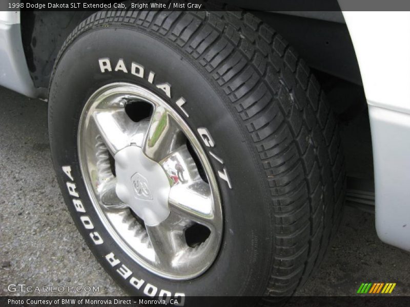 Bright White / Mist Gray 1998 Dodge Dakota SLT Extended Cab