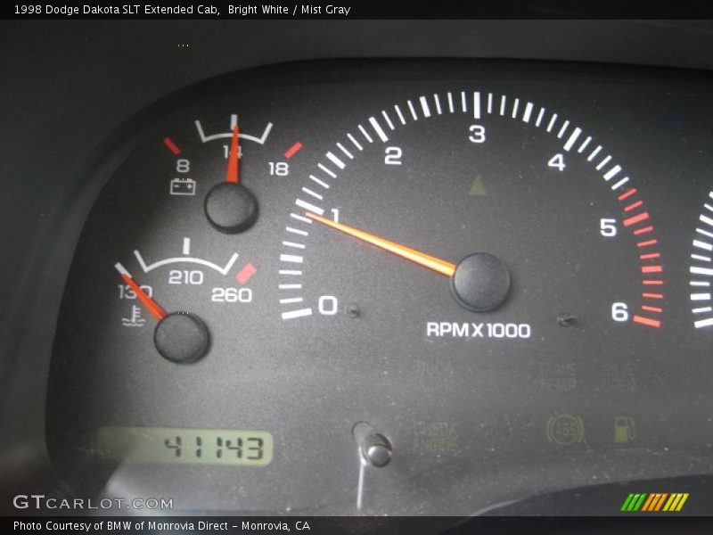 Bright White / Mist Gray 1998 Dodge Dakota SLT Extended Cab