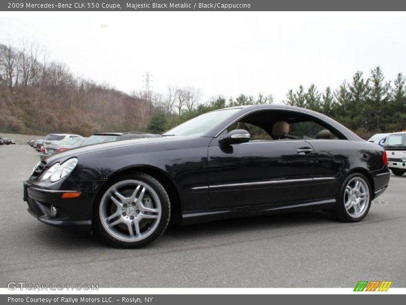 Majestic Black Metallic / Black/Cappuccino 2009 Mercedes-Benz CLK 550 Coupe