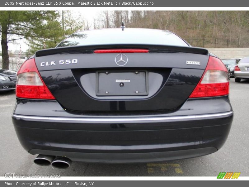 Majestic Black Metallic / Black/Cappuccino 2009 Mercedes-Benz CLK 550 Coupe