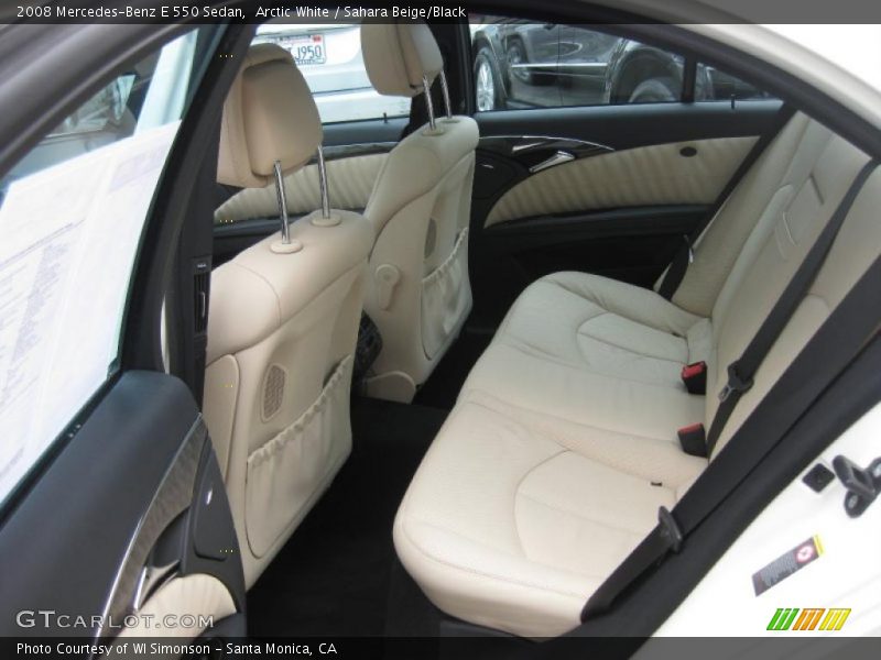  2008 E 550 Sedan Sahara Beige/Black Interior