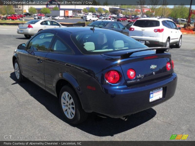 Imperial Blue Metallic / Gray 2009 Chevrolet Cobalt LS Coupe