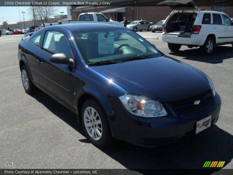 Imperial Blue Metallic / Gray 2009 Chevrolet Cobalt LS Coupe