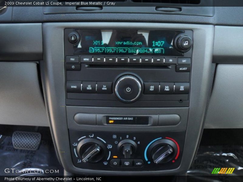 Controls of 2009 Cobalt LS Coupe
