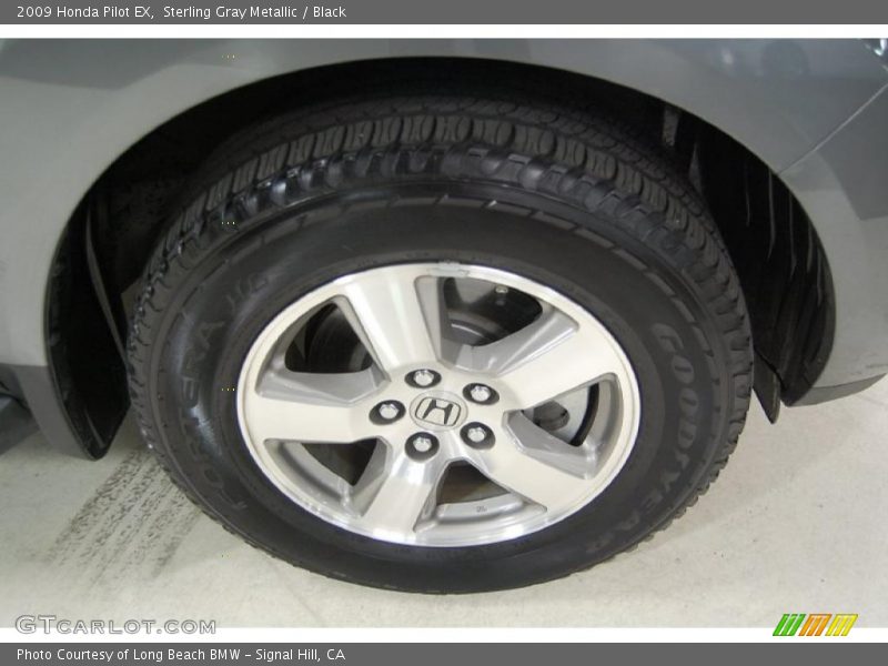 Sterling Gray Metallic / Black 2009 Honda Pilot EX