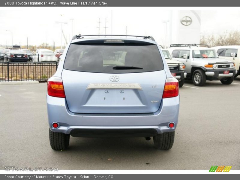 Wave Line Pearl / Ash Gray 2008 Toyota Highlander 4WD