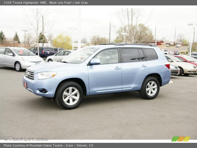 Wave Line Pearl / Ash Gray 2008 Toyota Highlander 4WD