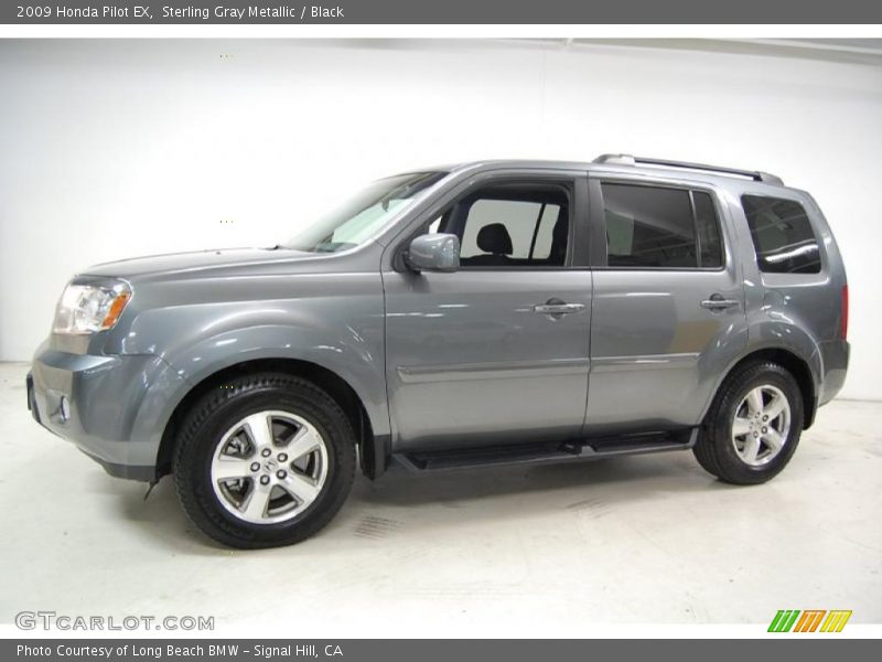 Sterling Gray Metallic / Black 2009 Honda Pilot EX