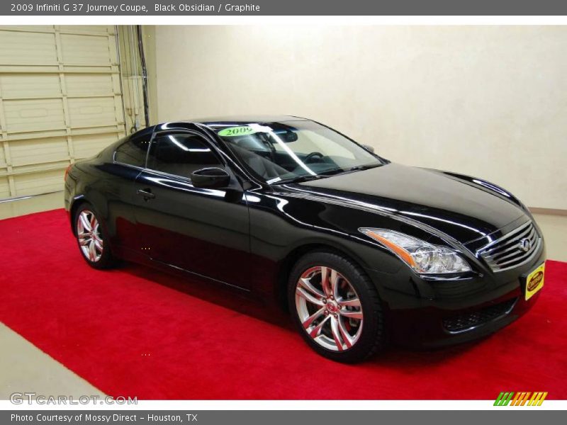 Black Obsidian / Graphite 2009 Infiniti G 37 Journey Coupe