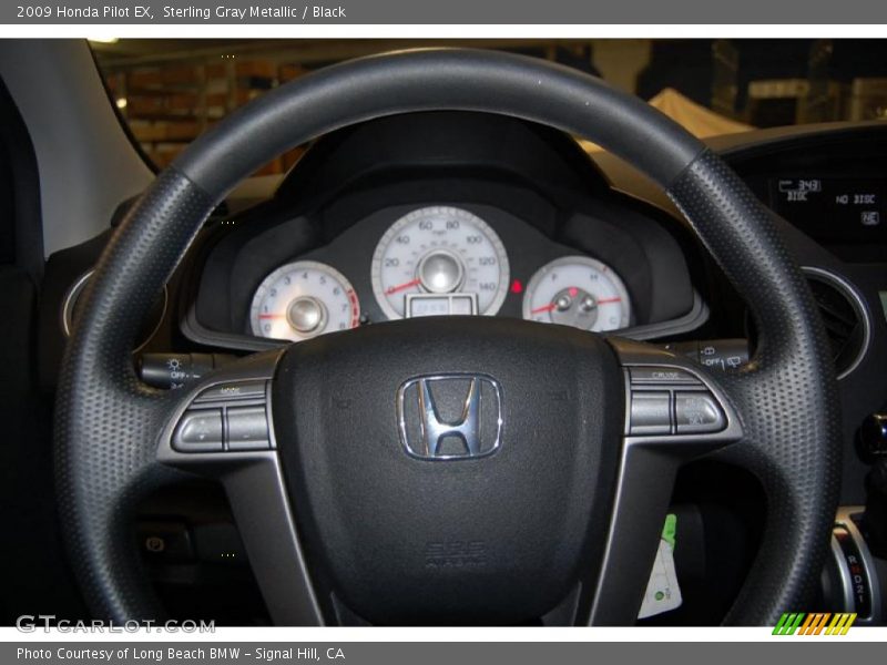 Sterling Gray Metallic / Black 2009 Honda Pilot EX