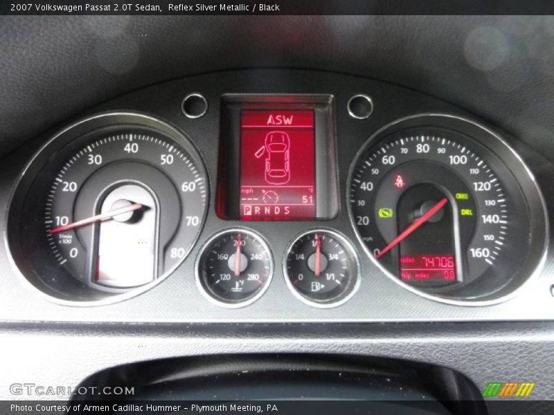 Reflex Silver Metallic / Black 2007 Volkswagen Passat 2.0T Sedan