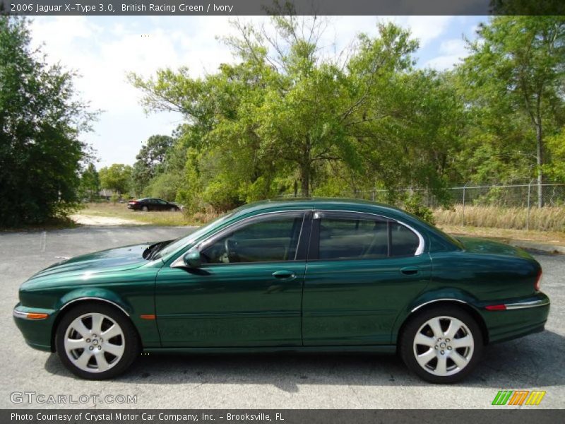 British Racing Green / Ivory 2006 Jaguar X-Type 3.0