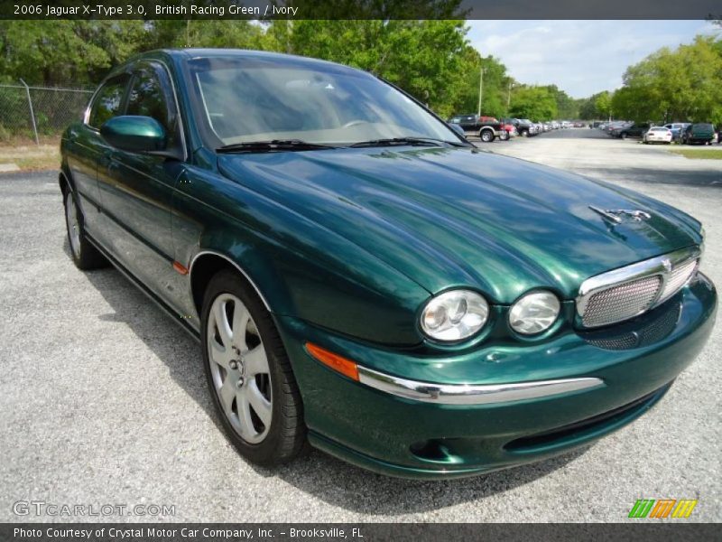 British Racing Green / Ivory 2006 Jaguar X-Type 3.0