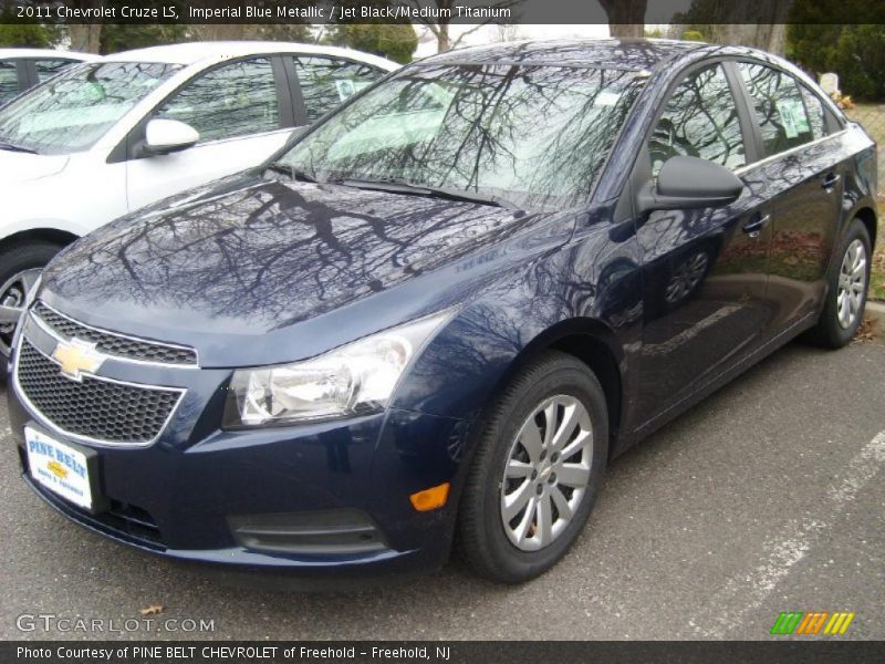 Imperial Blue Metallic / Jet Black/Medium Titanium 2011 Chevrolet Cruze LS