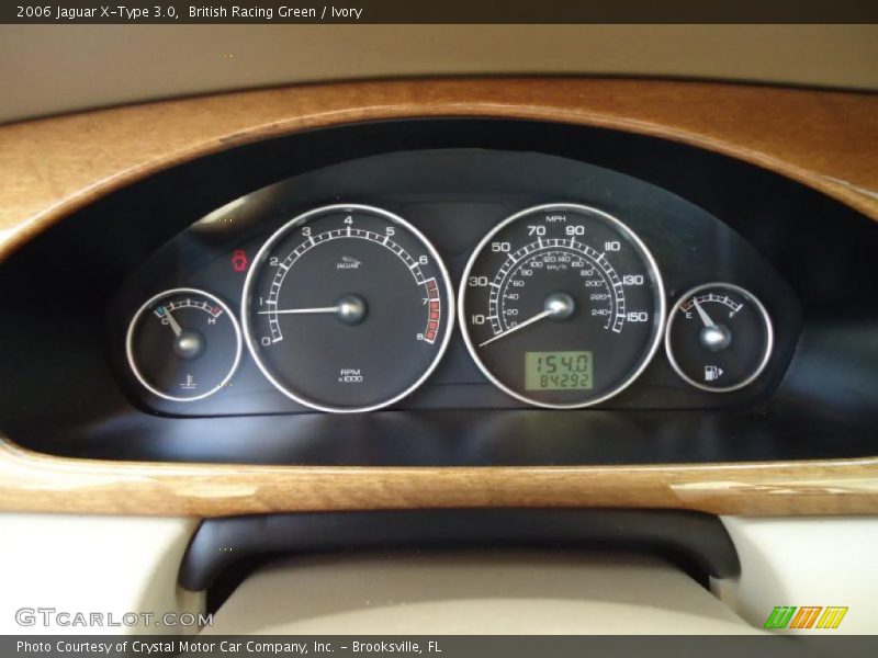 British Racing Green / Ivory 2006 Jaguar X-Type 3.0