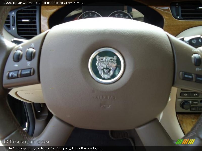 British Racing Green / Ivory 2006 Jaguar X-Type 3.0