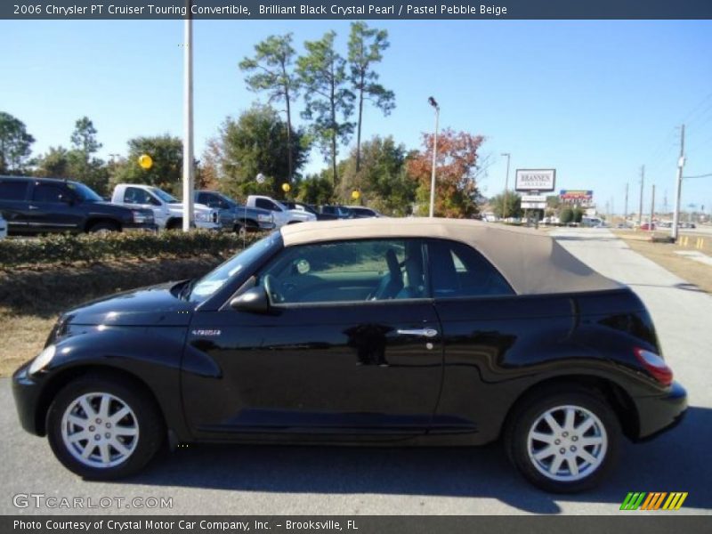 Brilliant Black Crystal Pearl / Pastel Pebble Beige 2006 Chrysler PT Cruiser Touring Convertible
