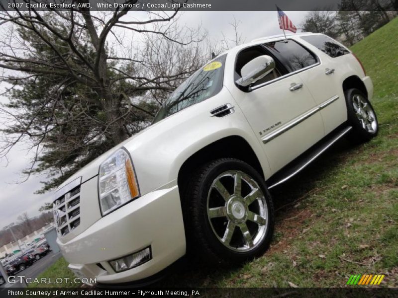 White Diamond / Cocoa/Light Cashmere 2007 Cadillac Escalade AWD