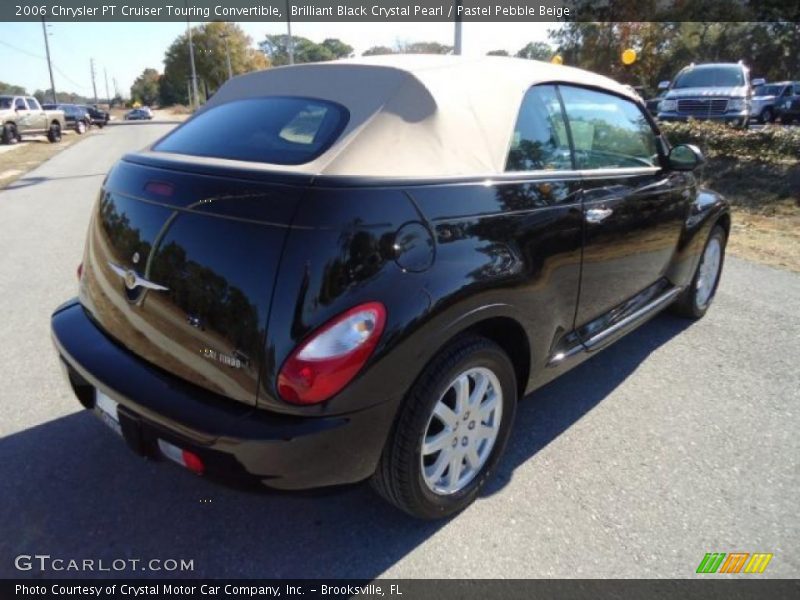 Brilliant Black Crystal Pearl / Pastel Pebble Beige 2006 Chrysler PT Cruiser Touring Convertible