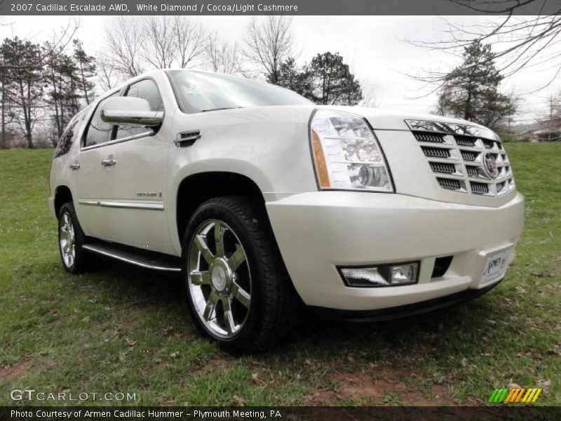 White Diamond / Cocoa/Light Cashmere 2007 Cadillac Escalade AWD