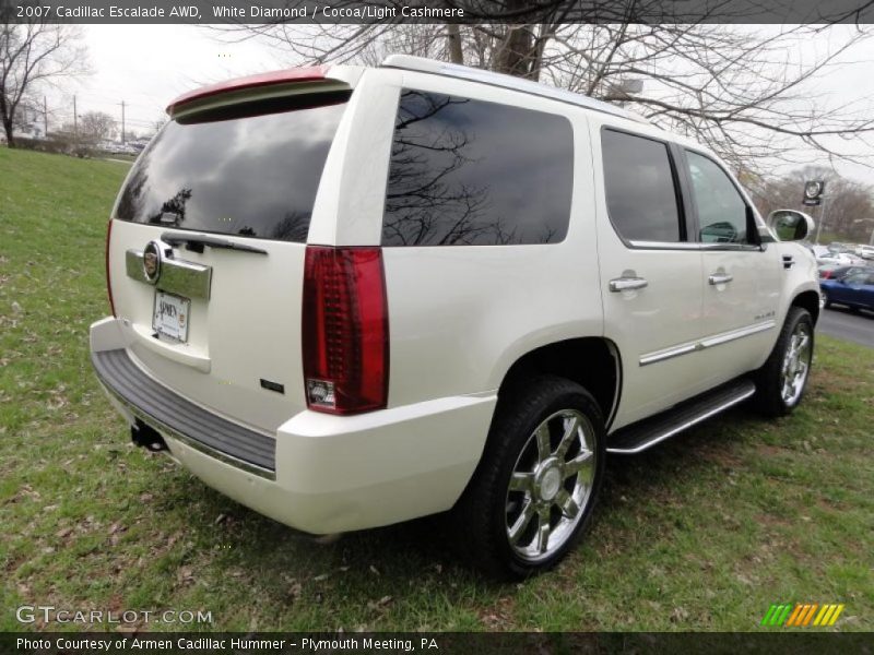 White Diamond / Cocoa/Light Cashmere 2007 Cadillac Escalade AWD