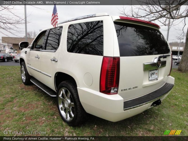 White Diamond / Cocoa/Light Cashmere 2007 Cadillac Escalade AWD