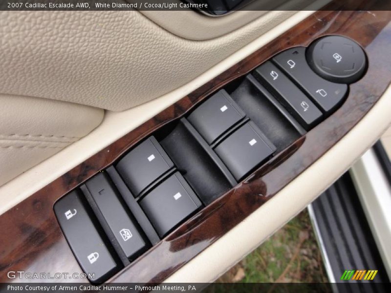 White Diamond / Cocoa/Light Cashmere 2007 Cadillac Escalade AWD