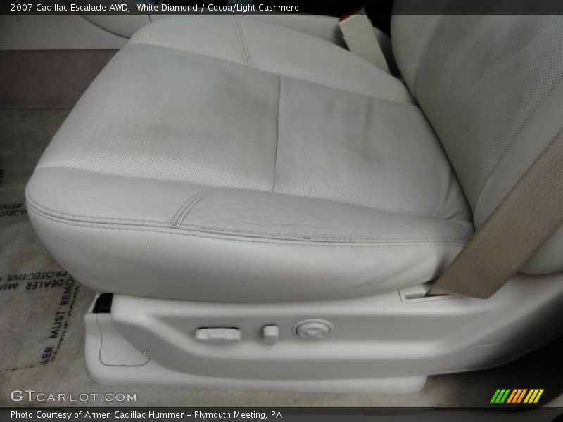 White Diamond / Cocoa/Light Cashmere 2007 Cadillac Escalade AWD