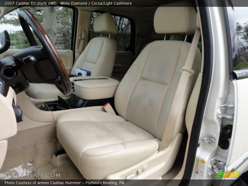 White Diamond / Cocoa/Light Cashmere 2007 Cadillac Escalade AWD
