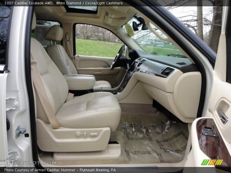 White Diamond / Cocoa/Light Cashmere 2007 Cadillac Escalade AWD