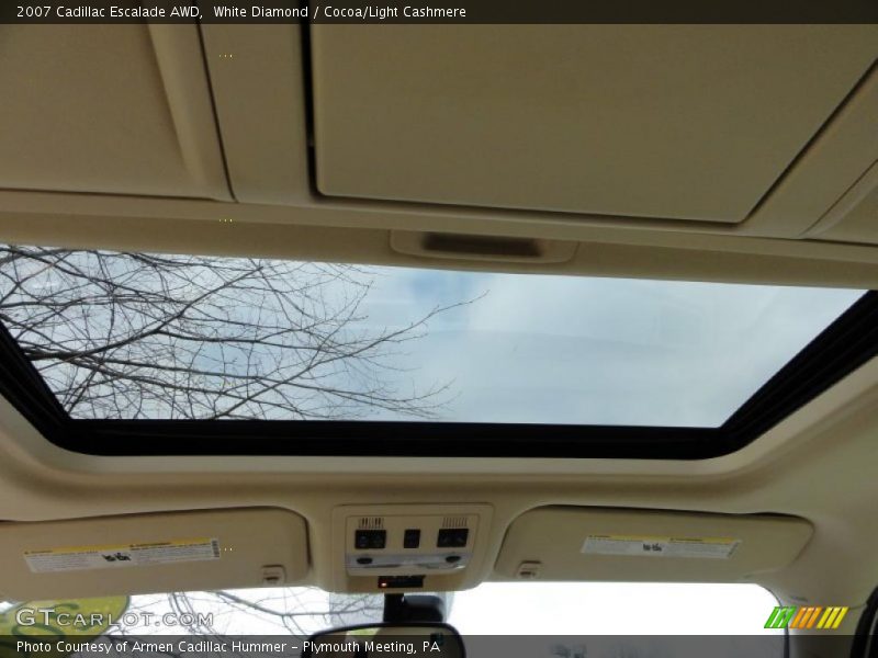 White Diamond / Cocoa/Light Cashmere 2007 Cadillac Escalade AWD