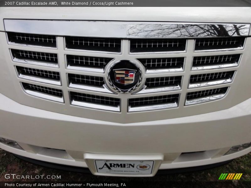 White Diamond / Cocoa/Light Cashmere 2007 Cadillac Escalade AWD
