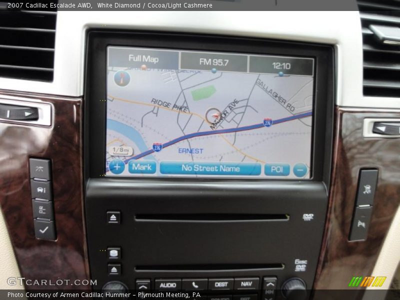 White Diamond / Cocoa/Light Cashmere 2007 Cadillac Escalade AWD