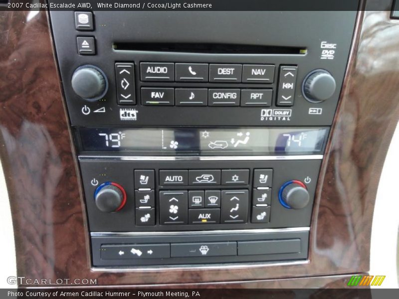 White Diamond / Cocoa/Light Cashmere 2007 Cadillac Escalade AWD