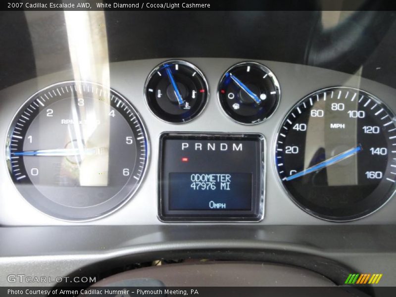 White Diamond / Cocoa/Light Cashmere 2007 Cadillac Escalade AWD