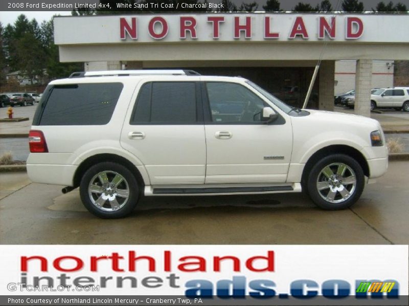 White Sand Tri Coat / Charcoal Black 2008 Ford Expedition Limited 4x4