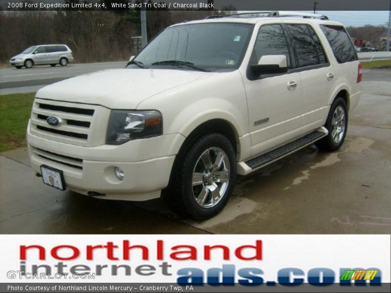 White Sand Tri Coat / Charcoal Black 2008 Ford Expedition Limited 4x4