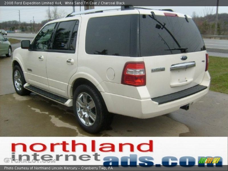 White Sand Tri Coat / Charcoal Black 2008 Ford Expedition Limited 4x4